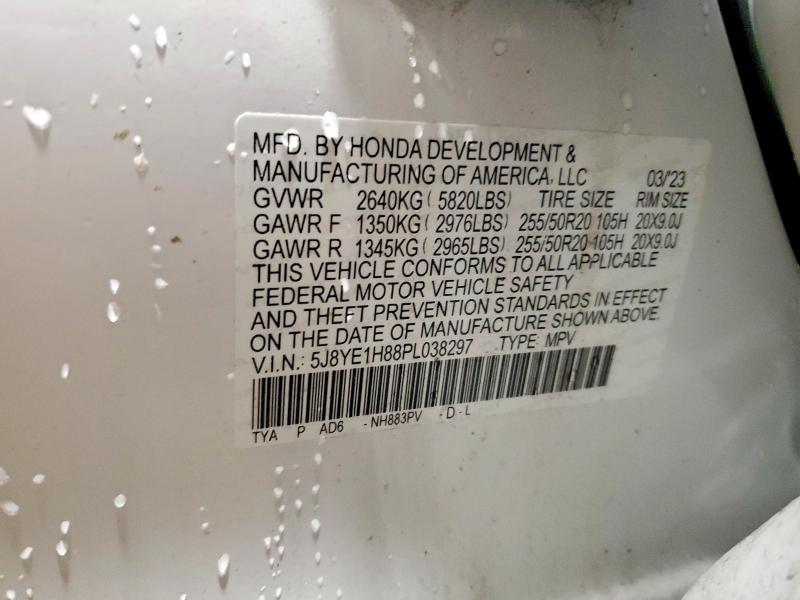 Aukcja sprzedaży 2023 Acura Mdx, vin: 5J8YE1H88PL038297, numer aukcji: 78178855