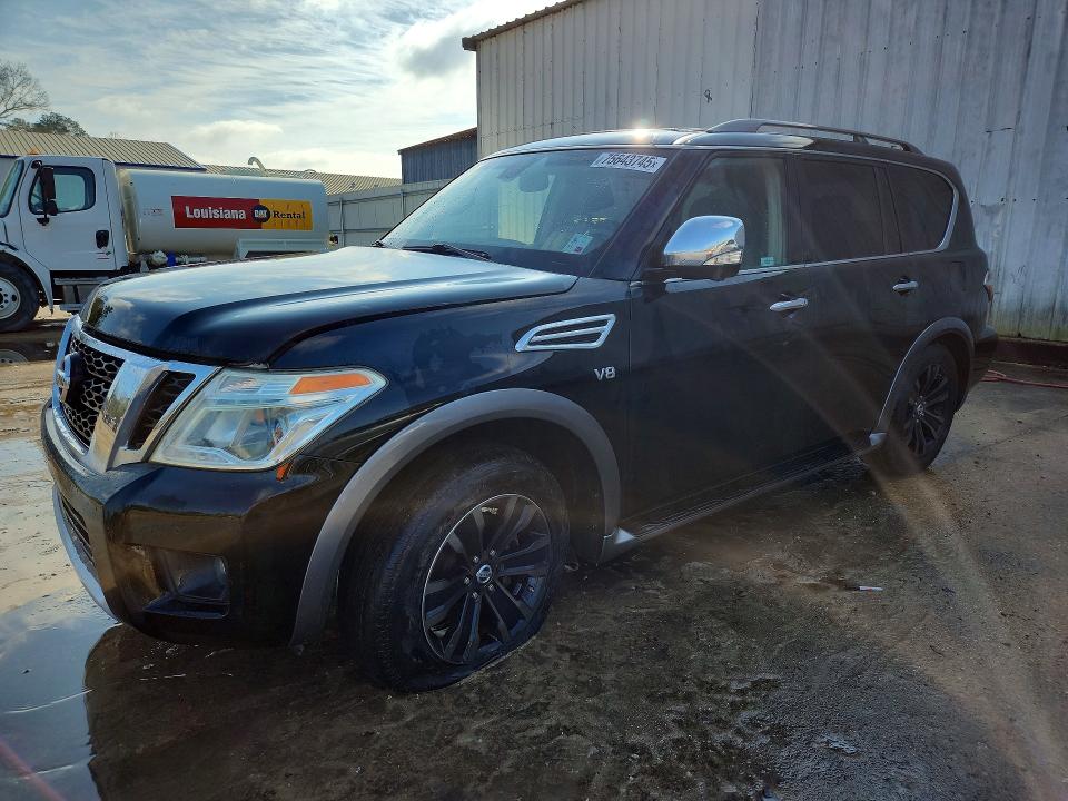 2017 Nissan Armada Pla მანქანა იყიდება აუქციონზე, vin: JN8AY2NF9H9302470, აუქციონის ნომერი: 75643745