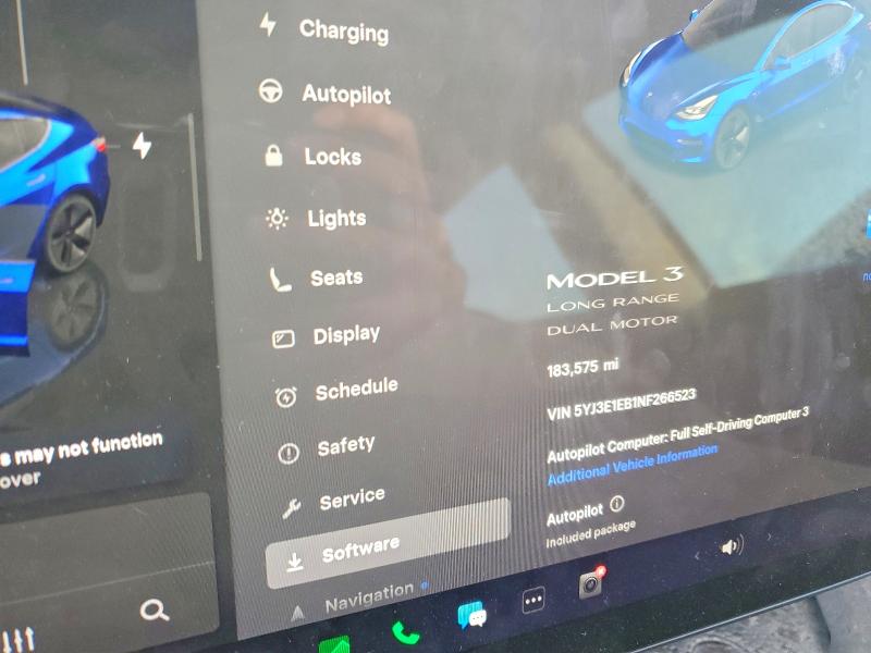 Продажа на аукционе авто 2022 Tesla Model 3, vin: 5YJ3E1EB1NF266523, номер лота: 74496625