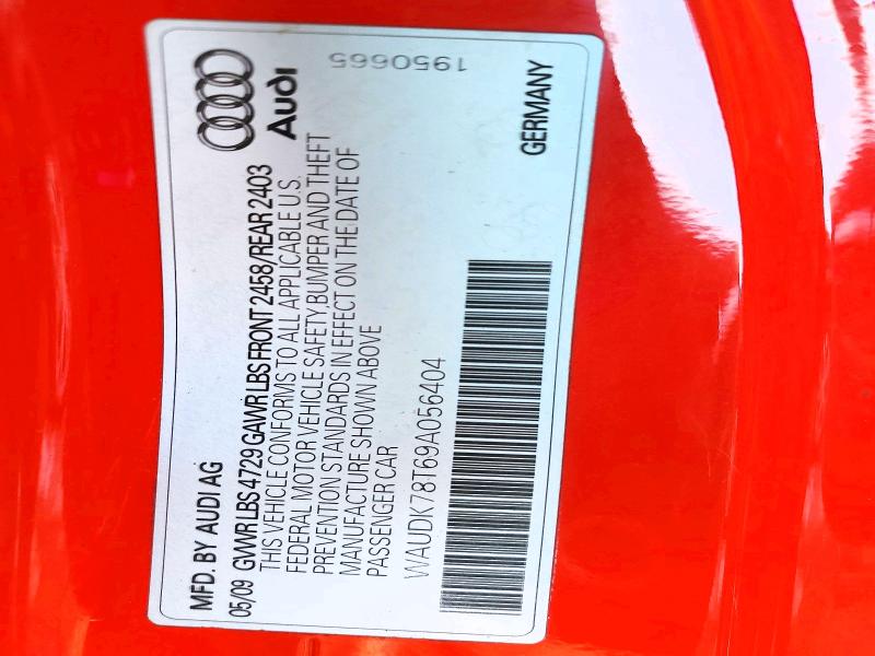78961365 :رقم المزاد ، WAUDK78T69A056404 vin ، 2009 Audi A5 مزاد بيع