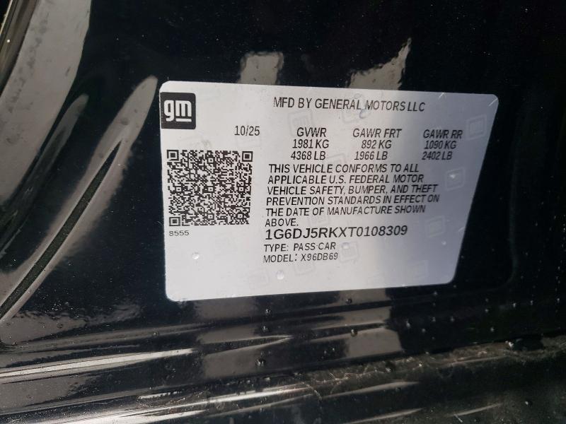 Продаж на аукціоні авто 2026 Cadillac Ct4, vin: 1G6DJ5RKXT0108309, номер лоту: 79177955