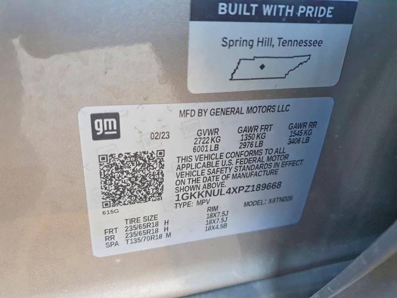 Продаж на аукціоні авто 2023 Gmc Acadia, vin: 1GKKNUL4XPZ189668, номер лоту: 76707255