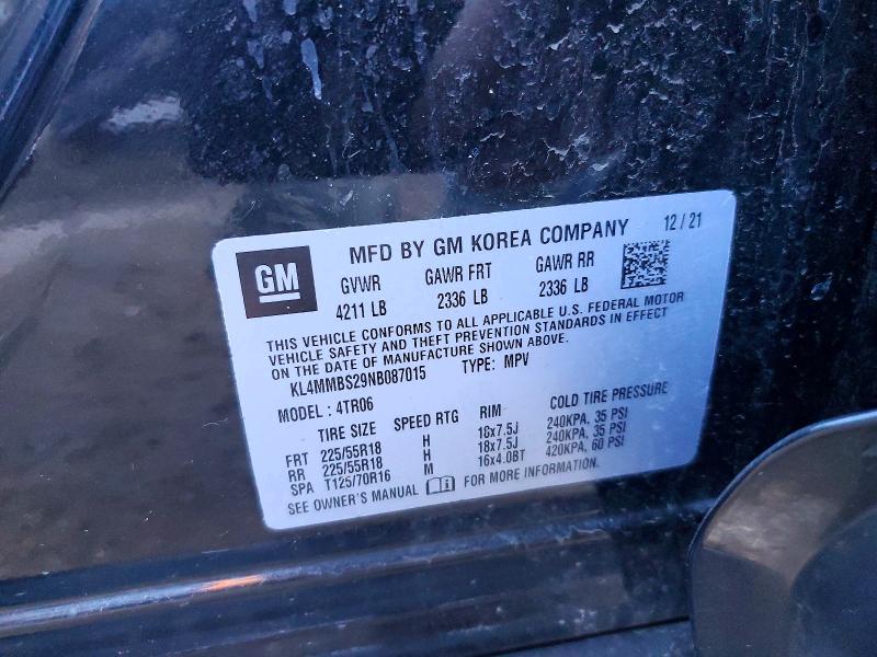 Продаж на аукціоні авто 2022 Buick Encore Gx, vin: KL4MMBS29NB087015, номер лоту: 77598555