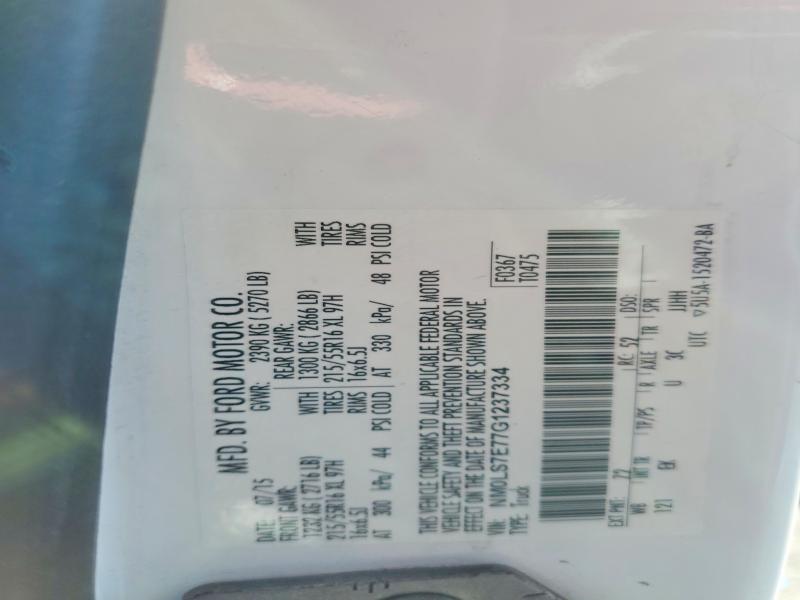 2016 Ford Transit Connect მანქანა იყიდება აუქციონზე, vin: NM0LS7E77G1237334, აუქციონის ნომერი: 76263285