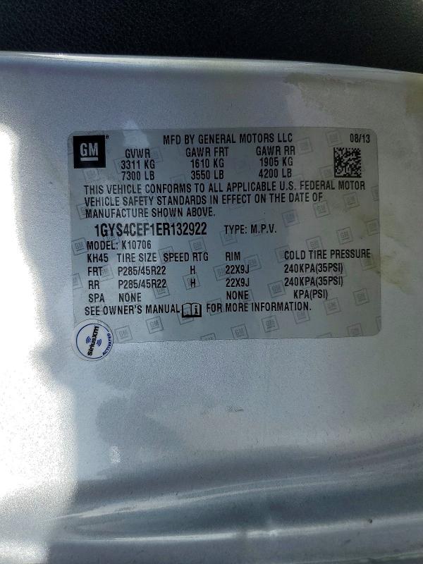 Aukcja sprzedaży 2014 Cadillac Escalade, vin: 1GYS4CEF1ER132922, numer aukcji: 79043615