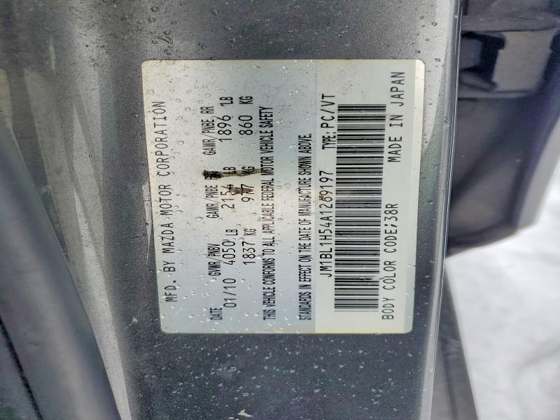 76902465 :رقم المزاد ، JM1BL1H54A1269197 vin ، 2010 Mazda 3 مزاد بيع