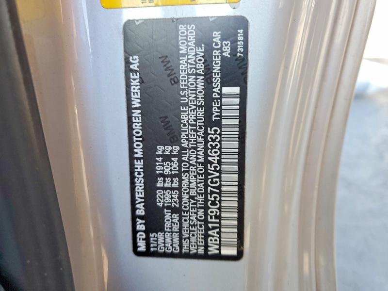 Продаж на аукціоні авто 2016 Bmw 228, vin: WBA1F9C57GV546335, номер лоту: 75261595