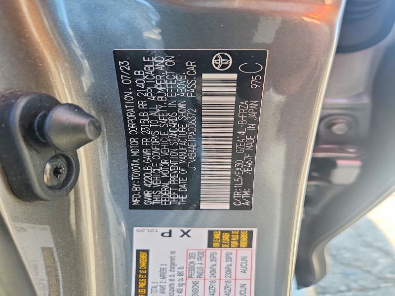 Продаж на аукціоні авто 2023 Toyota Gr Corolla, vin: JTNABAAE1PA006372, номер лоту: 78996825