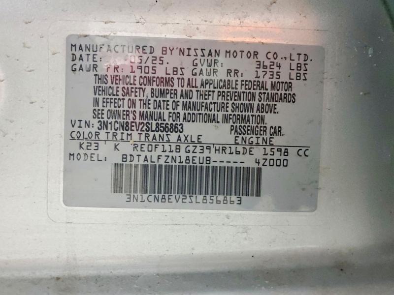 Продажа на аукционе авто 2025 Nissan Versa Sv, vin: 3N1CN8EV2SL856863, номер лота: 76179085