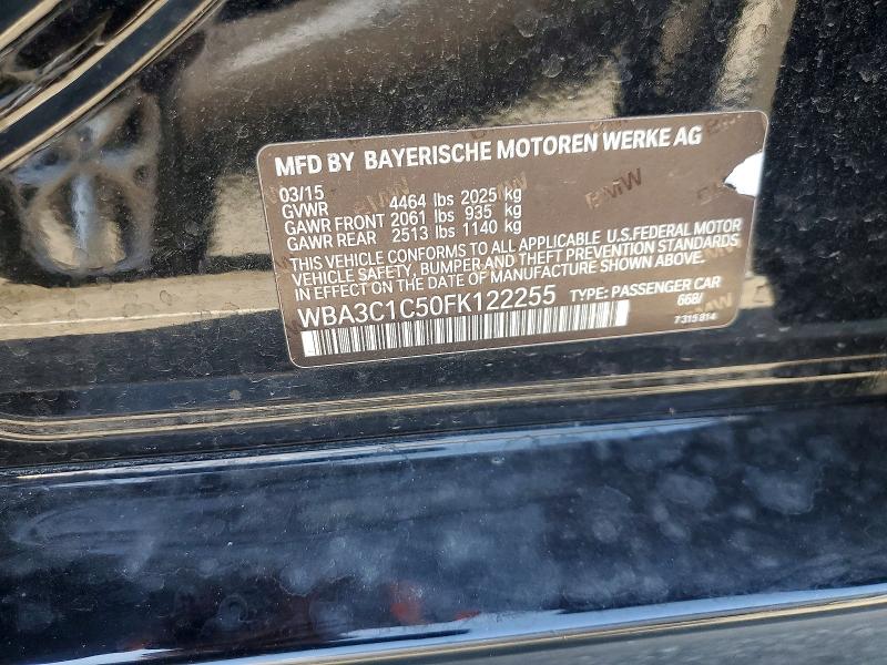 76381575 :رقم المزاد ، WBA3C1C50FK122255 vin ، 2015 Bmw 328 مزاد بيع