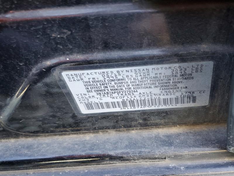 Продаж на аукціоні авто 2015 Nissan Sentra S, vin: 3N1AB7AP9FY279744, номер лоту: 76987985