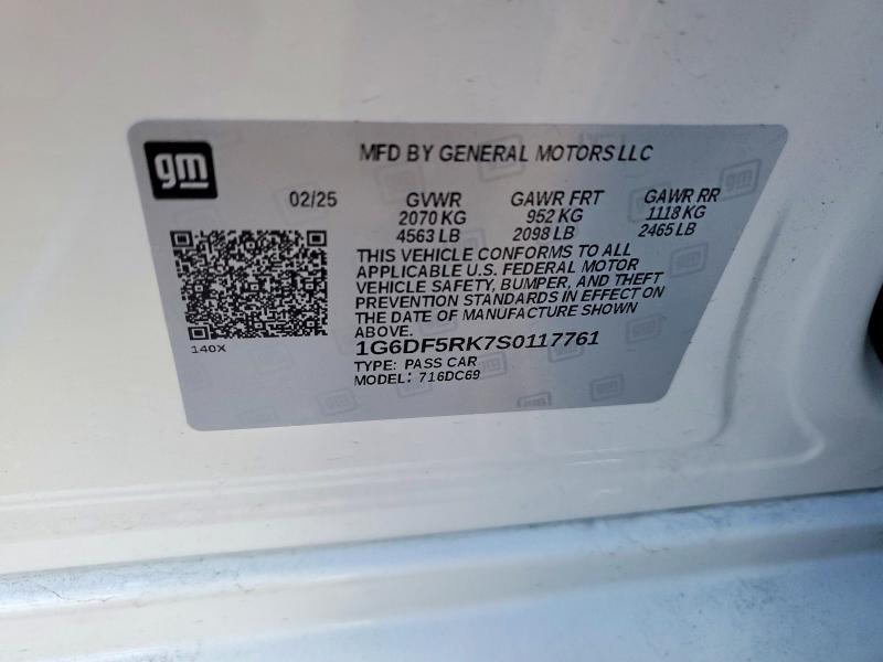 Продажа на аукционе авто 2025 Cadillac Ct4, vin: 1G6DF5RK7S0117761, номер лота: 77099855