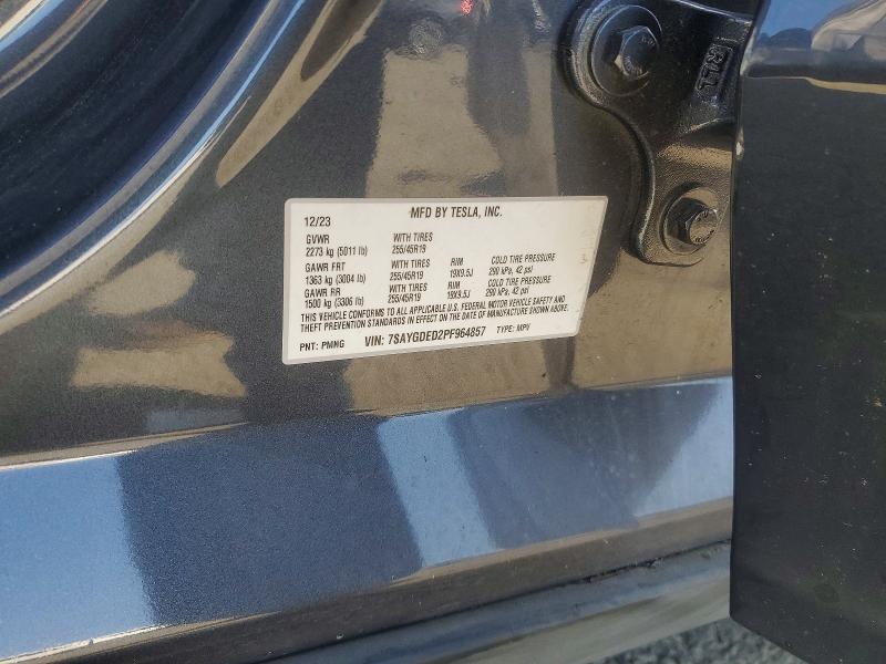 Продаж на аукціоні авто 2023 Tesla Model Y, vin: 7SAYGDED2PF964857, номер лоту: 76658105