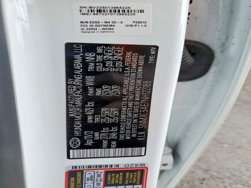 Продаж на аукціоні авто 2022 Hyundai Tucson, vin: 5NMJC3AE7NH122188, номер лоту: 79060655