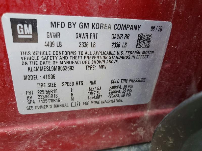 Aukcja sprzedaży 2021 Buick Encore Gx, vin: KL4MMESL9MB052693, numer aukcji: 76619815