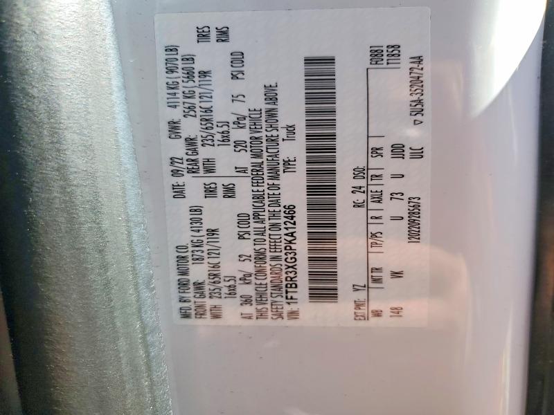 Auction sale of the 2023 Ford Transit, vin: 1FTBR3XG3PKA12466, lot number: 51383816