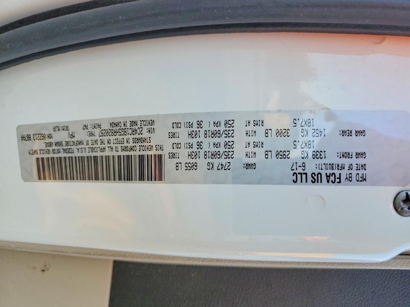 Продажа на аукционе авто 2017 Chrysler Pacifica, vin: 2C4RC1BG5HR820297, номер лота: 75843125