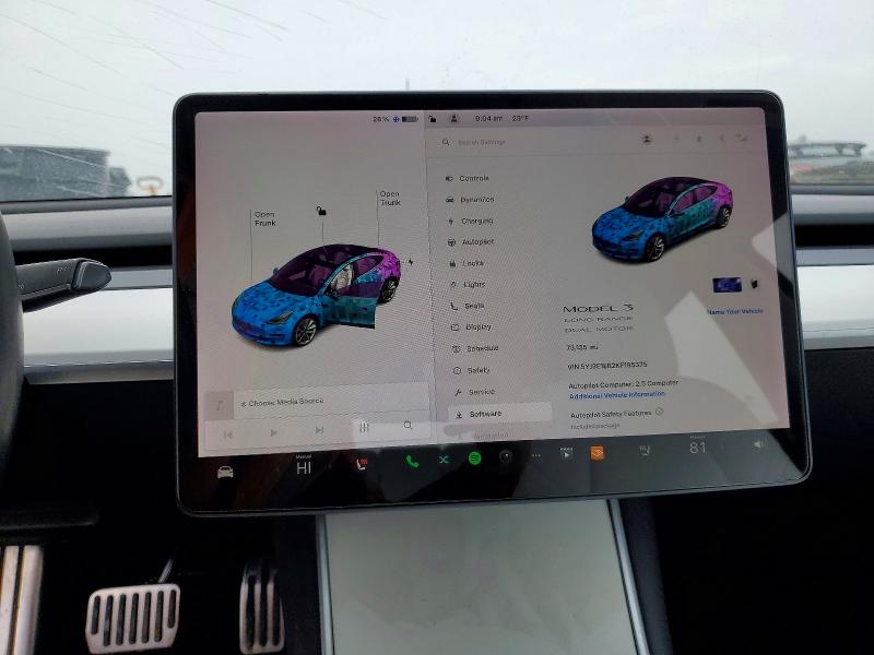 Aukcja sprzedaży 2019 Tesla Model 3, vin: 5YJ3E1EB2KF195375, numer aukcji: 75437165