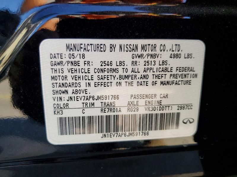 Продажа на аукционе авто 2018 Infiniti Q50, vin: JN1EV7AP6JM591766, номер лота: 78672595