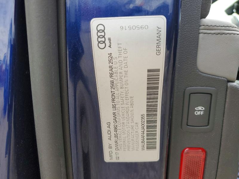 Продаж на аукціоні авто 2018 Audi S4, vin: WAUB4AF44JA002355, номер лоту: 78361725