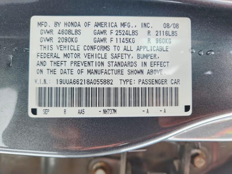 Продаж на аукціоні авто 2008 Acura Tl, vin: 19UUA66218A055882, номер лоту: 74651605