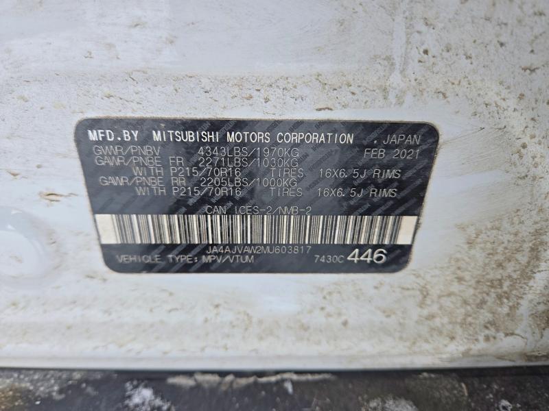 Продажа на аукционе авто 2021 Mitsubishi Rvr, vin: JA4AJVAW2MU603817, номер лота: 78144925