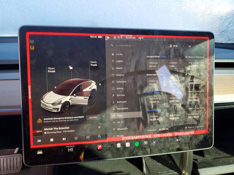 2023 Tesla Model 3 მანქანა იყიდება აუქციონზე, vin: 5YJ3E1EA6PF457431, აუქციონის ნომერი: 76115955