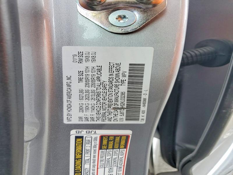 78885475 :رقم المزاد ، 5J8TC2H52KL032385 vin ، 2019 Acura Rdx مزاد بيع