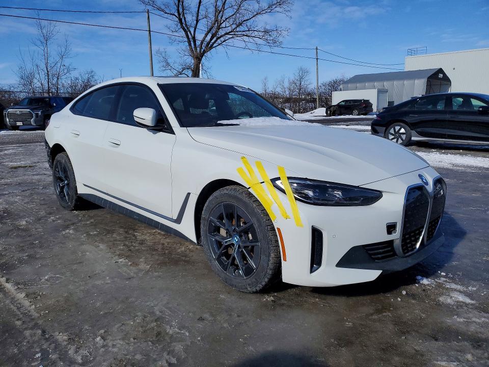 2024 Bmw I4 მანქანა იყიდება აუქციონზე, vin: WBY43AW06RFS76035, აუქციონის ნომერი: 75864005
