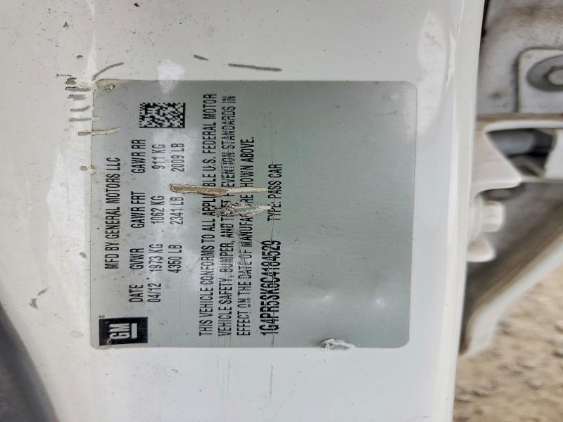 2012 Buick Verano მანქანა იყიდება აუქციონზე, vin: 1G4PR5SK6C4184529, აუქციონის ნომერი: 78039435