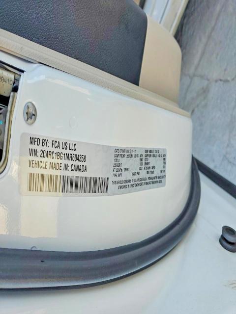 Продажа на аукционе авто 2021 Chrysler Pacifica, vin: 2C4RC1BG1MR604358, номер лота: 75725065