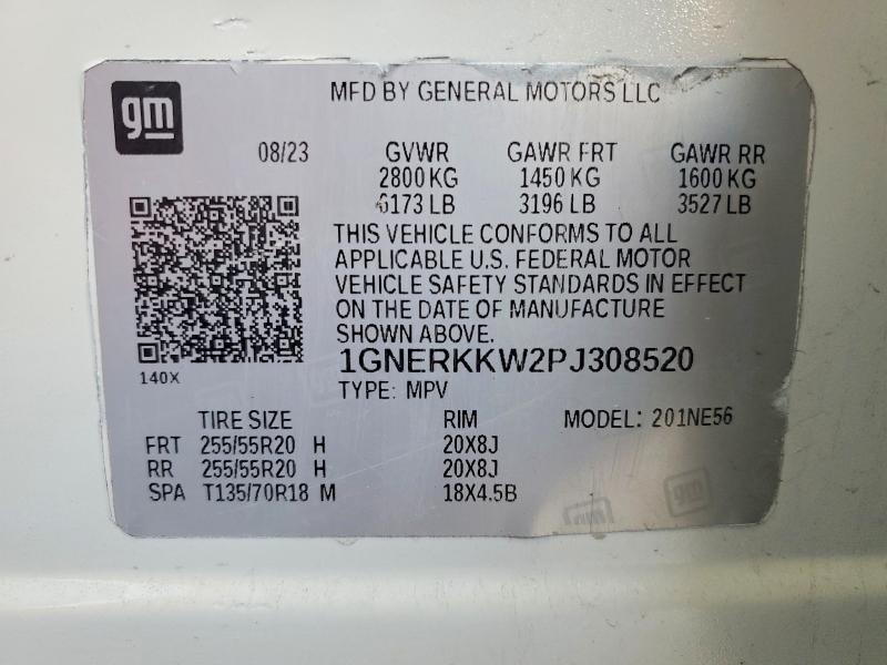 2023 Chevrolet Traverse P მანქანა იყიდება აუქციონზე, vin: 1GNERKKW2PJ308520, აუქციონის ნომერი: 77892515