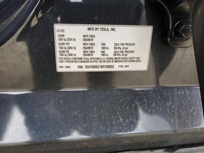 Продажа на аукционе авто 2025 Tesla Model Y, vin: 7SAYGDEE7SF299052, номер лота: 79466155