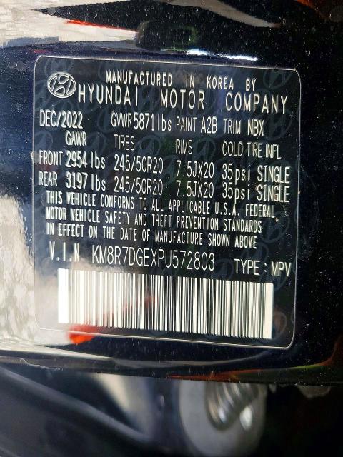 Продаж на аукціоні авто 2023 Hyundai Palisade, vin: KM8R7DGEXPU572803, номер лоту: 77183215