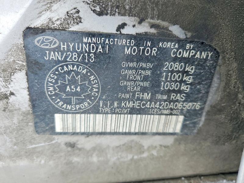 Продаж на аукціоні авто 2013 Hyundai Sonata, vin: KMHEC4A42DA065076, номер лоту: 78167095