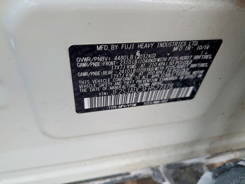 Aukcja sprzedaży 2015 Subaru Forester, vin: JF2SJADC3FH527378, numer aukcji: 75294665
