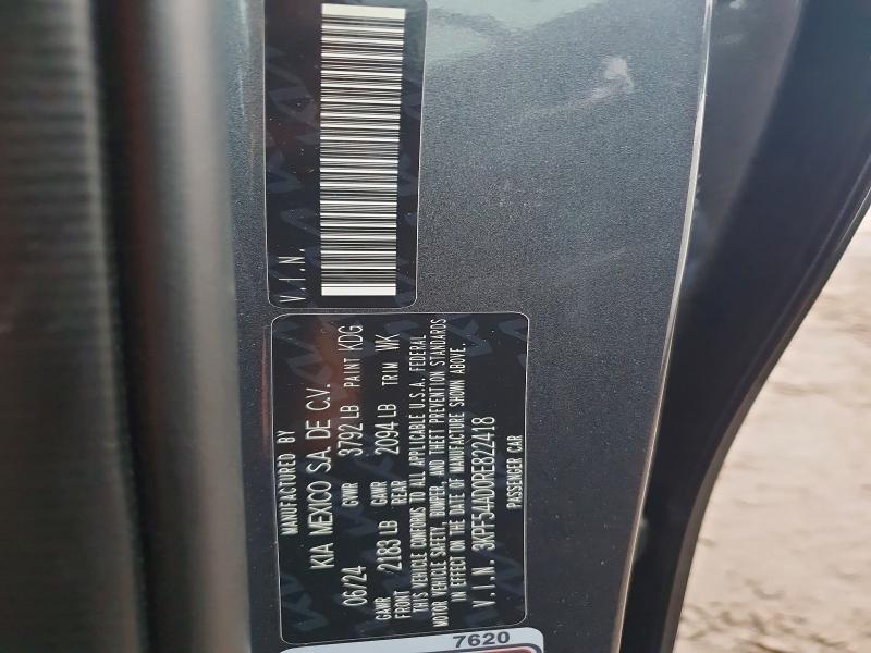 Продажа на аукционе авто 2024 Kia Forte, vin: 3KPF54AD0RE822418, номер лота: 77907935