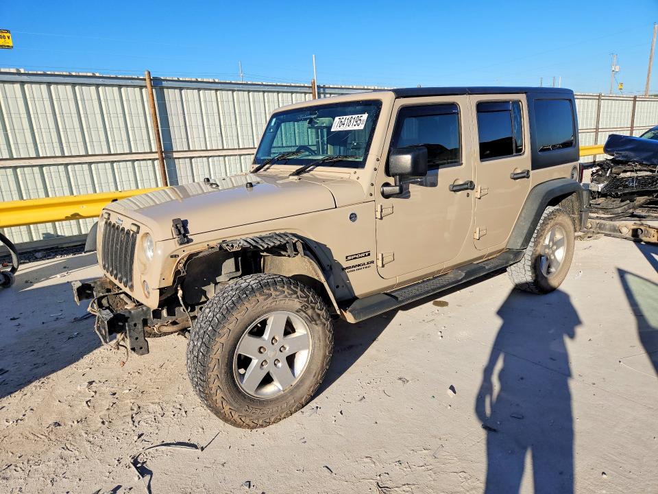Продажа на аукционе авто 2016 Jeep Wrangler Unlimited, vin: 1C4BJWKG9GL266399, номер лота: 76418195