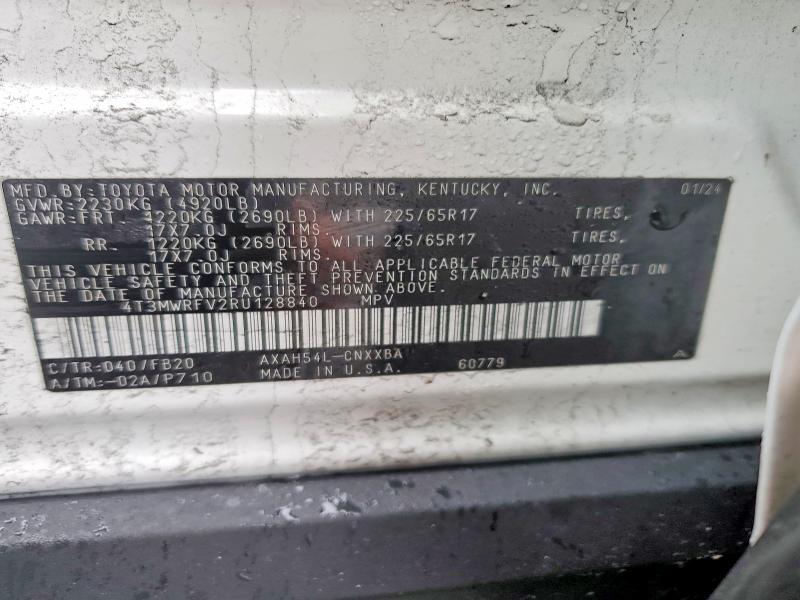 Продаж на аукціоні авто 2024 Toyota Rav4 Hybrid, vin: 4T3MWRFV2RU128840, номер лоту: 78327785