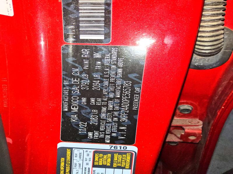 Aukcja sprzedaży 2023 Kia Forte, vin: 3KPF24AD0PE565783, numer aukcji: 78823025