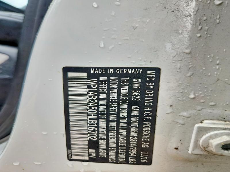 Aukcja sprzedaży 2017 Porsche Macan, vin: WP1AB2A50HLB16702, numer aukcji: 79100545