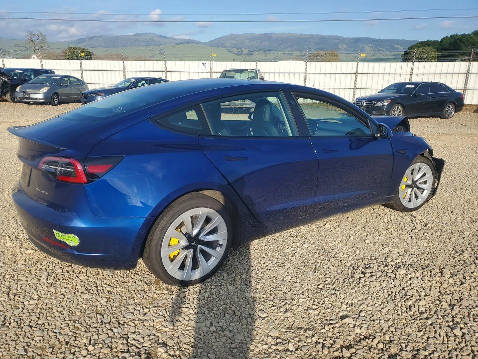 2021 Tesla Model 3 მანქანა იყიდება აუქციონზე, vin: 5YJ3E1EB5MF064735, აუქციონის ნომერი: 77515955
