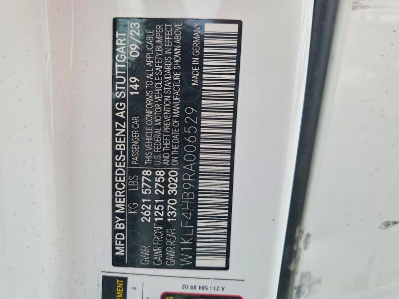 Продаж на аукціоні авто 2024 Mercedes-benz E, vin: W1KLF4HB9RA006529, номер лоту: 77772345