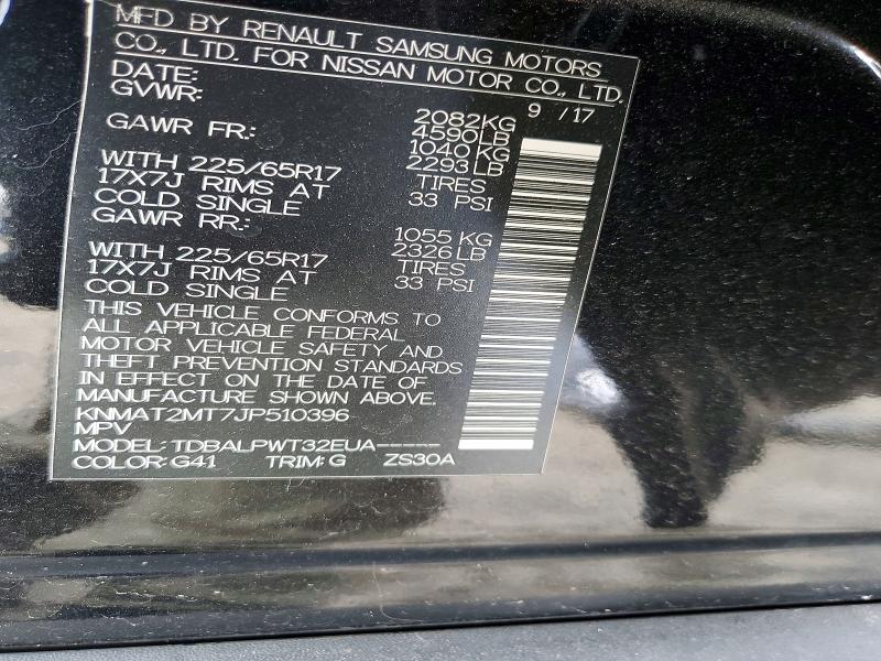 Продажа на аукционе авто 2018 Nissan Rogue, vin: KNMAT2MT7JP510396, номер лота: 77938655
