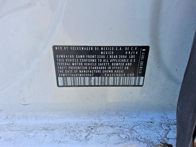 Продажа на аукционе авто 2015 Volkswagen Gti, vin: 3VW5T7AU0FM028567, номер лота: 79016095
