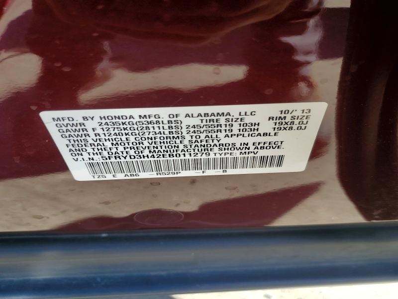 Продажа на аукционе авто 2014 Acura Mdx, vin: 5FRYD3H42EB011279, номер лота: 78642535