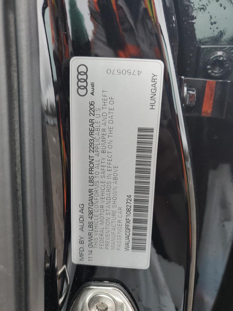 2015 Audi A3 მანქანა იყიდება აუქციონზე, vin: WAUACGFFXF1082724, აუქციონის ნომერი: 79107315