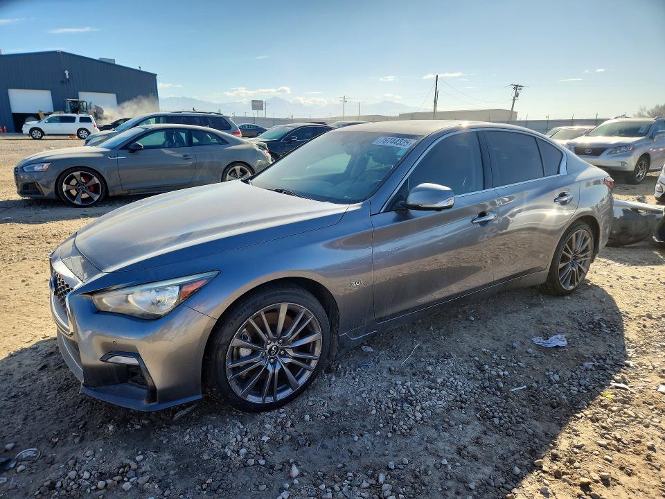2019 Infiniti Q50 Luxe მანქანა იყიდება აუქციონზე, vin: JN1EV7ARXKM551502, აუქციონის ნომერი: 76744325