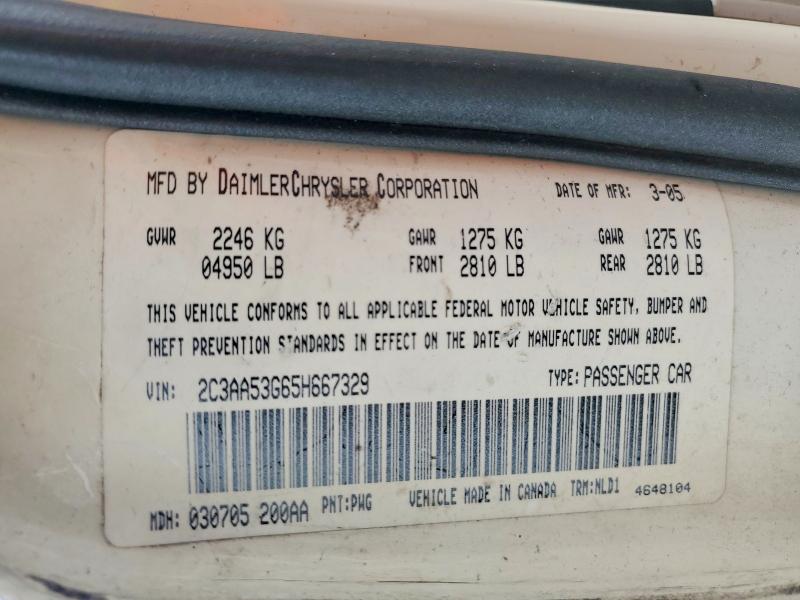 Aukcja sprzedaży 2005 Chrysler 300, vin: 2C3AA53G65H667329, numer aukcji: 77765055