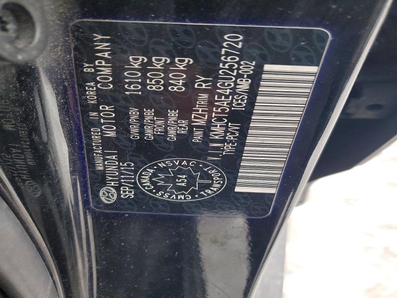 Aukcja sprzedaży 2016 Hyundai Accent, vin: KMHCT5AE4GU256720, numer aukcji: 77111975